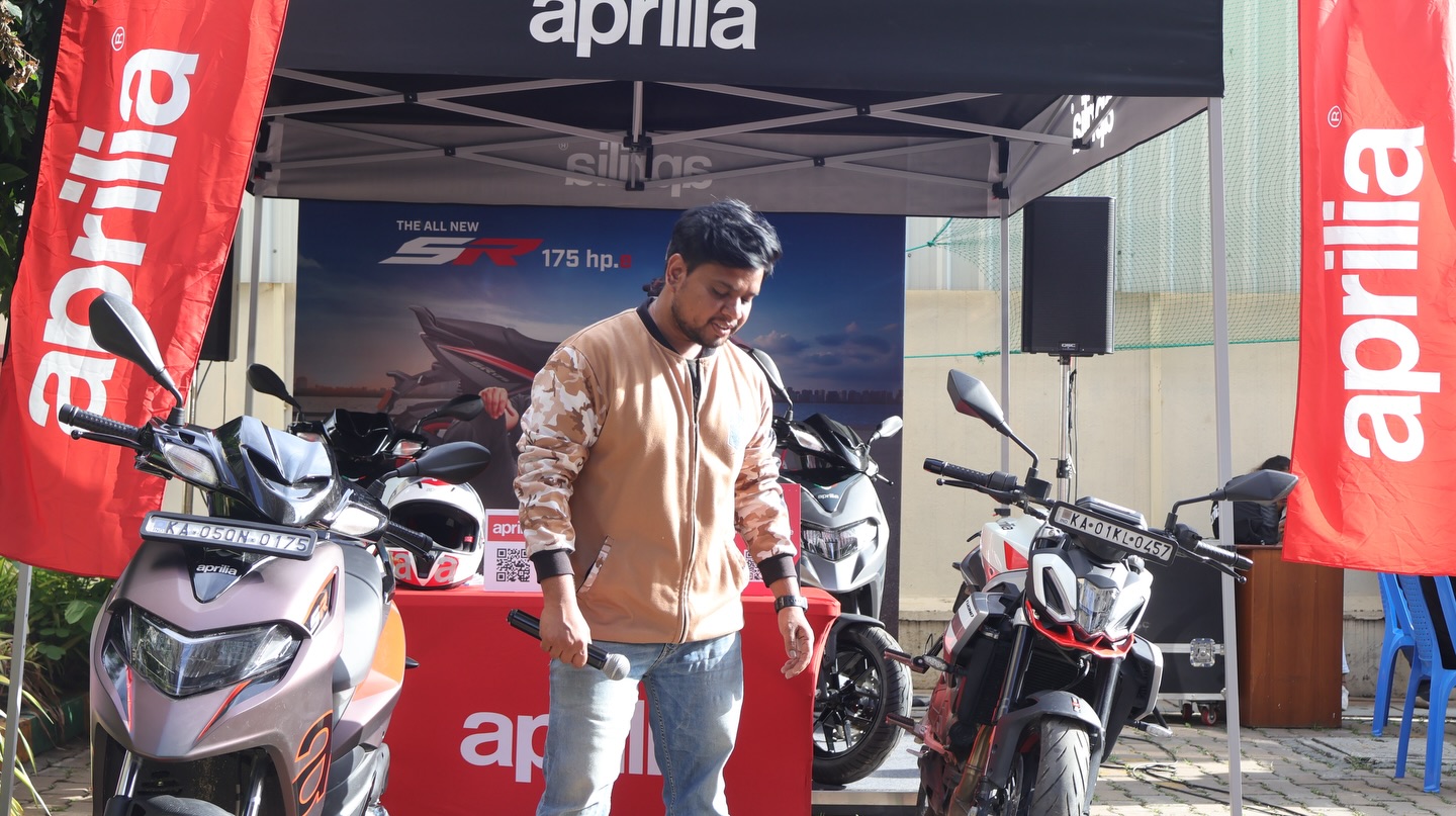 Bardapure Productions Instagram post for an Aprilia campus campaign