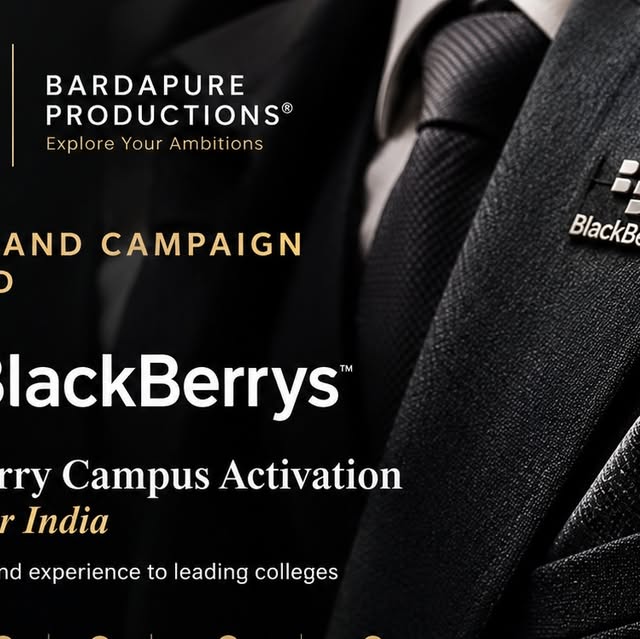 BlackBerrys campus activation campaign shared by Bardapure Productions