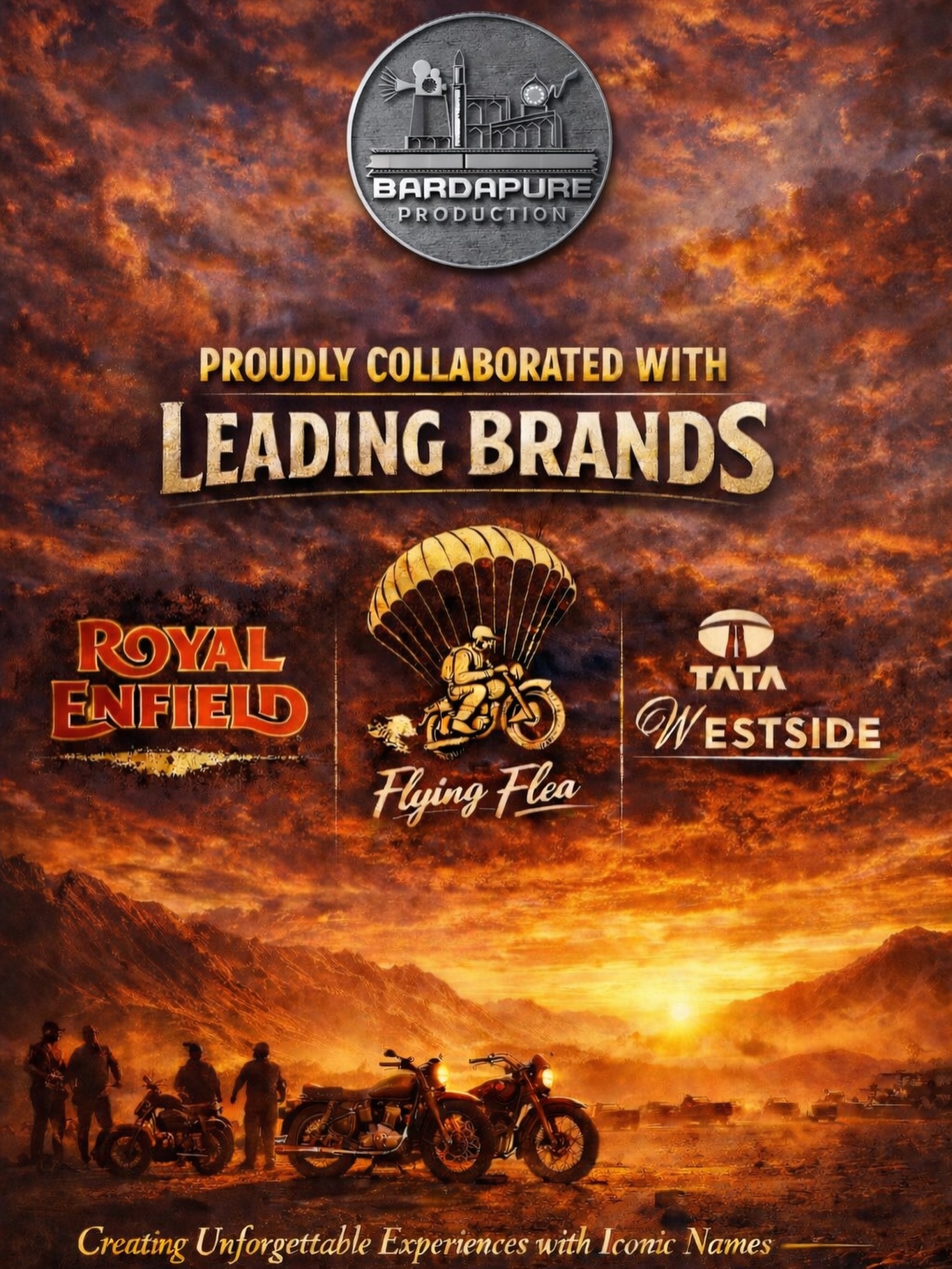 Bardapure Productions Instagram post about the Royal Enfield Flying Flea campaign
